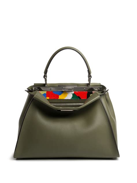 fendi peekaboo mini green|fendi peekaboo price euro.